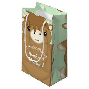 Scottish Highland Cow Baby Shower Kleine Geschenktüte