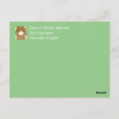 Scottish Highland Cow Baby Shower Postkarte (Rückseite)