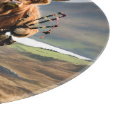 Scottish Highland Cow Bagpiper, Schneidebrett (Ecke)