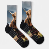 Scottish Highland Cow Bagpiper,  Socken (Rechts)