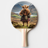 Scottish Highland Cow Bagpiper, Tischtennis Schläger (Vorderseite)