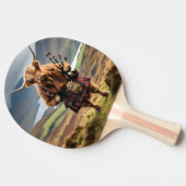 Scottish Highland Cow Bagpiper, Tischtennis Schläger (Seitenansicht)