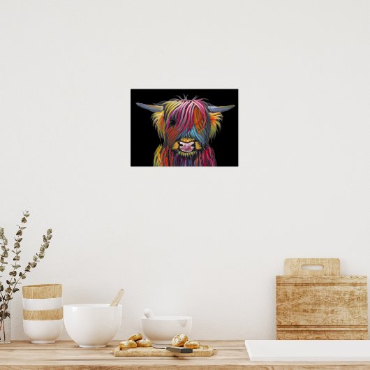 Scottish Highland Cow ' BRaVEHEaRT 2 ' von Shirley Poster (Küche)
