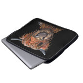Scottish Highland Cow 'BRUCE' Laptop Sleeve (Vorne Knopf)