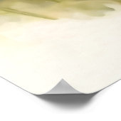 Scottish Highland Cow Calf Lila Wildblumen Poster (Ecke)