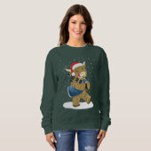 Scottish Highland Cow Christmas Piper Sweatshirt (Vorne ganz)