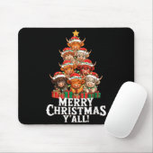 Scottish Highland Cow Christmas Tree Funny Cow Lov Mousepad (Mit Mouse)