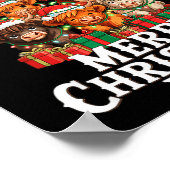 Scottish Highland Cow Christmas Tree Funny Cow Lov Poster (Ecke)