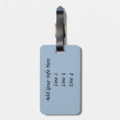 Scottish Highland Cow Gepäckanhänger (Rückseite vertikal)