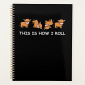 Scottish Highland Cow Gift So Roll ich Planer (Vorderseite)