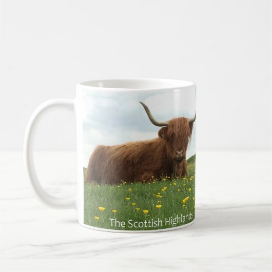 Scottish Highland Cow Kaffeetasse (Links)