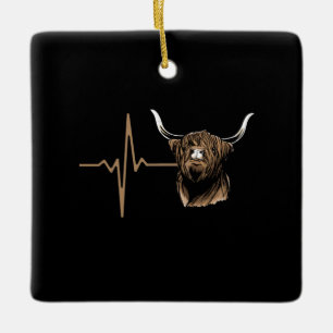 Scottish Highland Cow Keramikornament