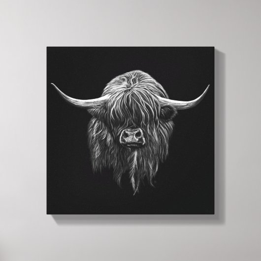 Scottish Highland Cow Leinwanddruck (Vorderseite)