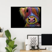 Scottish Highland Cow ' MacKENZIE ' von Shirley Ma Poster (Heimbüro)