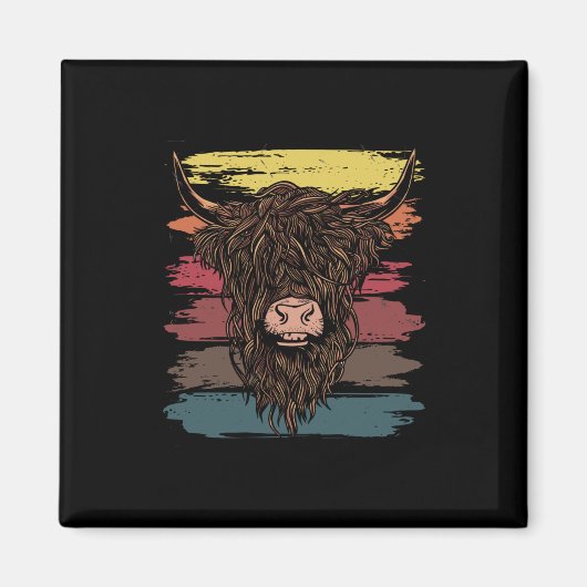 Scottish Highland Cow Magnet (Vorne)