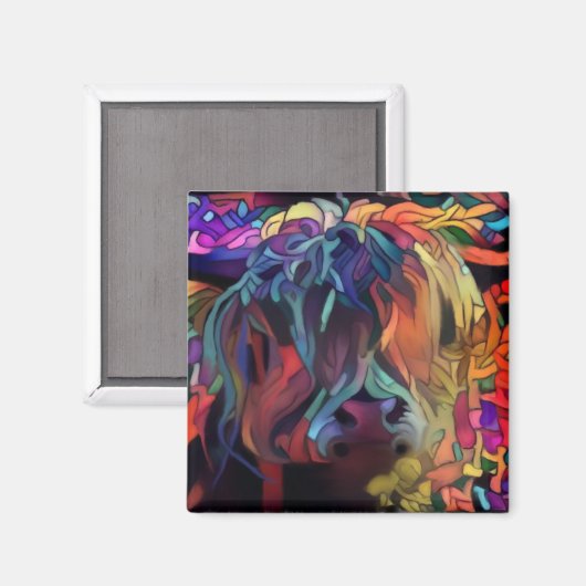 Scottish Highland Cow Magnet (Vorderseite/Rückseite)