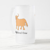 Scottish Highland Cow mattierte Tasse (Vorderseite Links)