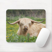 Scottish Highland Cow Mousepad (Mit Mouse)