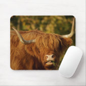Scottish Highland Cow Mousepad (Mit Mouse)