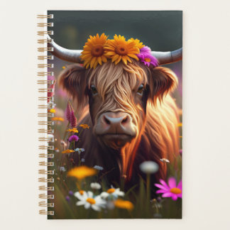 Scottish Highland Cow Planner Planer