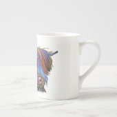 Scottish Highland Cow ' PODGER ' von Shirley M Porzellantasse (Rechts)