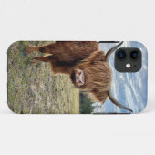 Scottish Highland Cow Portrait Case-Mate iPhone Hülle (Rückseite (Horizontal))