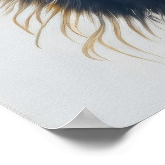 Scottish Highland Cow Poster (Ecke)