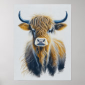 Scottish Highland Cow Poster (Vorne)