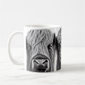 Scottish Highland Cow Print Coffee Tasse (Links)