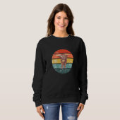 Scottish Highland Cow Retro Sweatshirt (Vorne ganz)