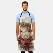 Scottish Highland Cow Schürze - Fun and Functional (Getragen)