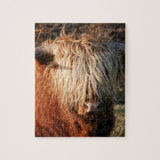 Scottish Highland Cow - Scotland Puzzle (Vertikal)