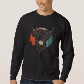Scottish Highland Cow Sweatshirt (Vorderseite)