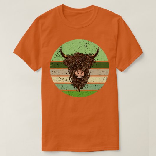 Scottish Highland Cow T-Shirt (Design vorne)