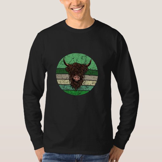 Scottish Highland Cow T-Shirt (Vorderseite)