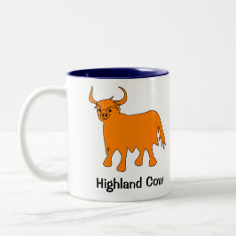 Scottish Highland Cow Tasse mit Slogan