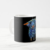 Scottish Highland Cow ' THoMaS ' by Shirley M Kaffeetasse (Vorderseite Links)