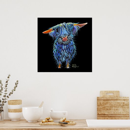 Scottish Highland Cow ' THoMaS ' by Shirley M Poster (Küche)