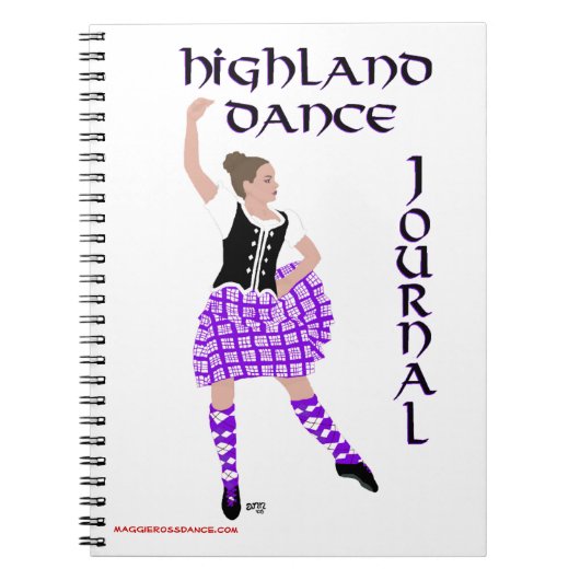 Scottish Highland Dance Journal Notizblock (Vorderseite)