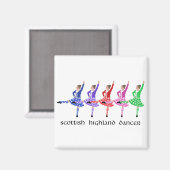 Scottish Highland Dance Line Magnet (Vorderseite/Rückseite)