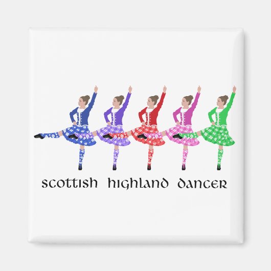 Scottish Highland Dance Line Magnet (Vorne)