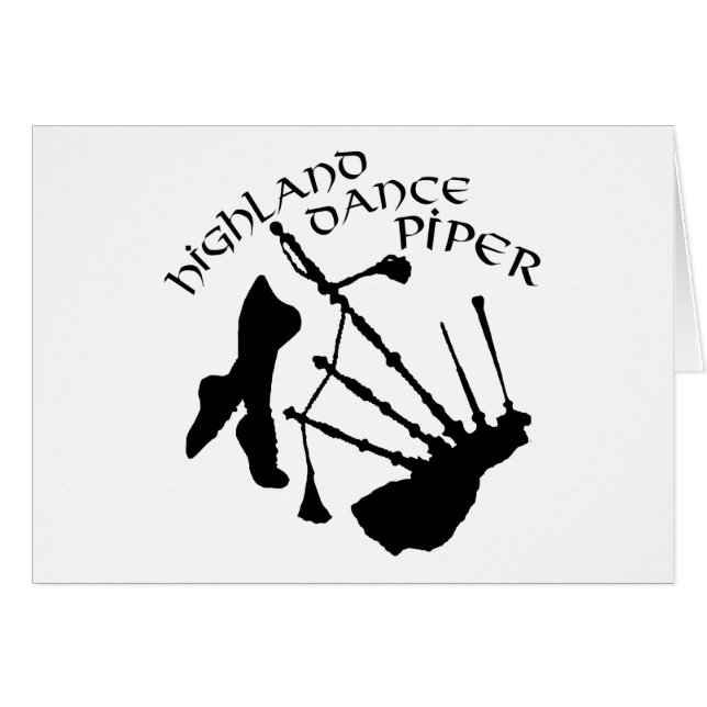 Scottish Highland Dance Piper (Vorderseite (Horizontal))