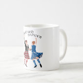 Scottish Highland Dance Reel Kaffeetasse (VorderseiteRechts)