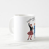 Scottish Highland Dance Reel Kaffeetasse (Vorderseite Links)