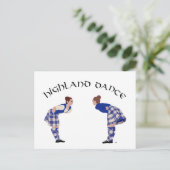 Scottish Highland Dance Reel Postkarte (Stehend Vorderseite)
