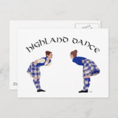 Scottish Highland Dance Reel Postkarte (Vorne/Hinten)