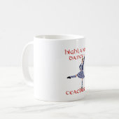 Scottish Highland Dance Teacher Kaffeetasse (Vorderseite Links)