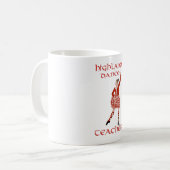 Scottish Highland Dance Teacher Kaffeetasse (Vorderseite Links)