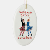 Scottish Highland Dance Teacher Keramik Ornament (Rechts)