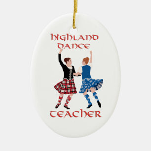 Scottish Highland Dance Teacher Keramik Ornament